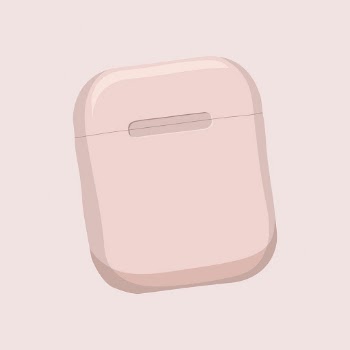 Airpods earphones sticker, pink wireless | Free PSD - rawpixel