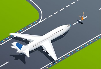 Airport isometric illustration Free Vector