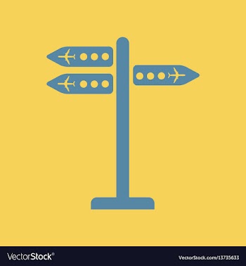 Airport signage vector image