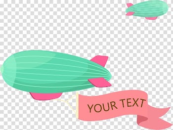 Airship Balloon, Cartoon airplane banner Curtain transparent background PNG clipart