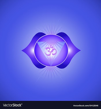 Ajna chakra vector image