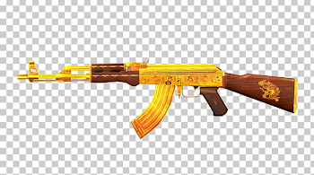 AK-47 Gold Desktop Firearm Assault Rifle PNG, Clipart, Air Gun ...