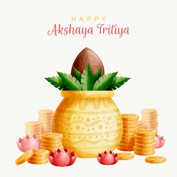 Akshaya tritiya concept Free Vector
