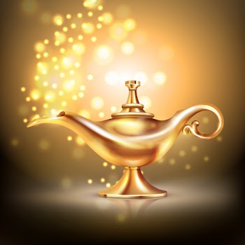 Aladdin lamp Free Vector