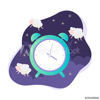 Alarm clock and sheep web banner