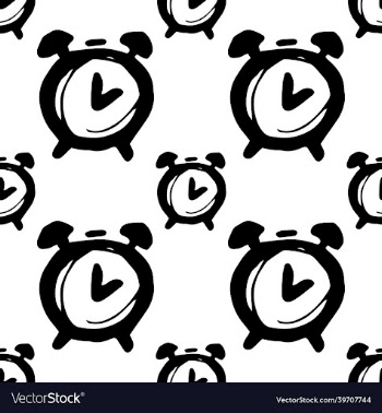 alarm clock blowing - seamless background clock