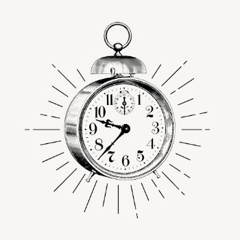 Alarm clock drawing, vintage object | Free PSD Illustration - rawpixel