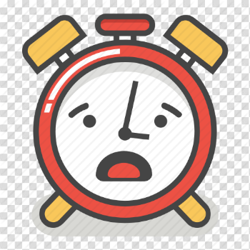 Alarm, clock, emoji, minute, surprised, time, worried icon