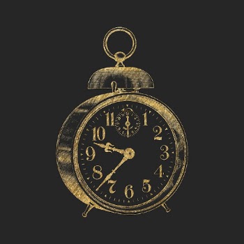 Alarm clock gold sticker, aesthetic | Free Vector Illustration - rawpixel