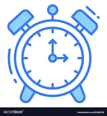 alarm clock icon for graphic and web design