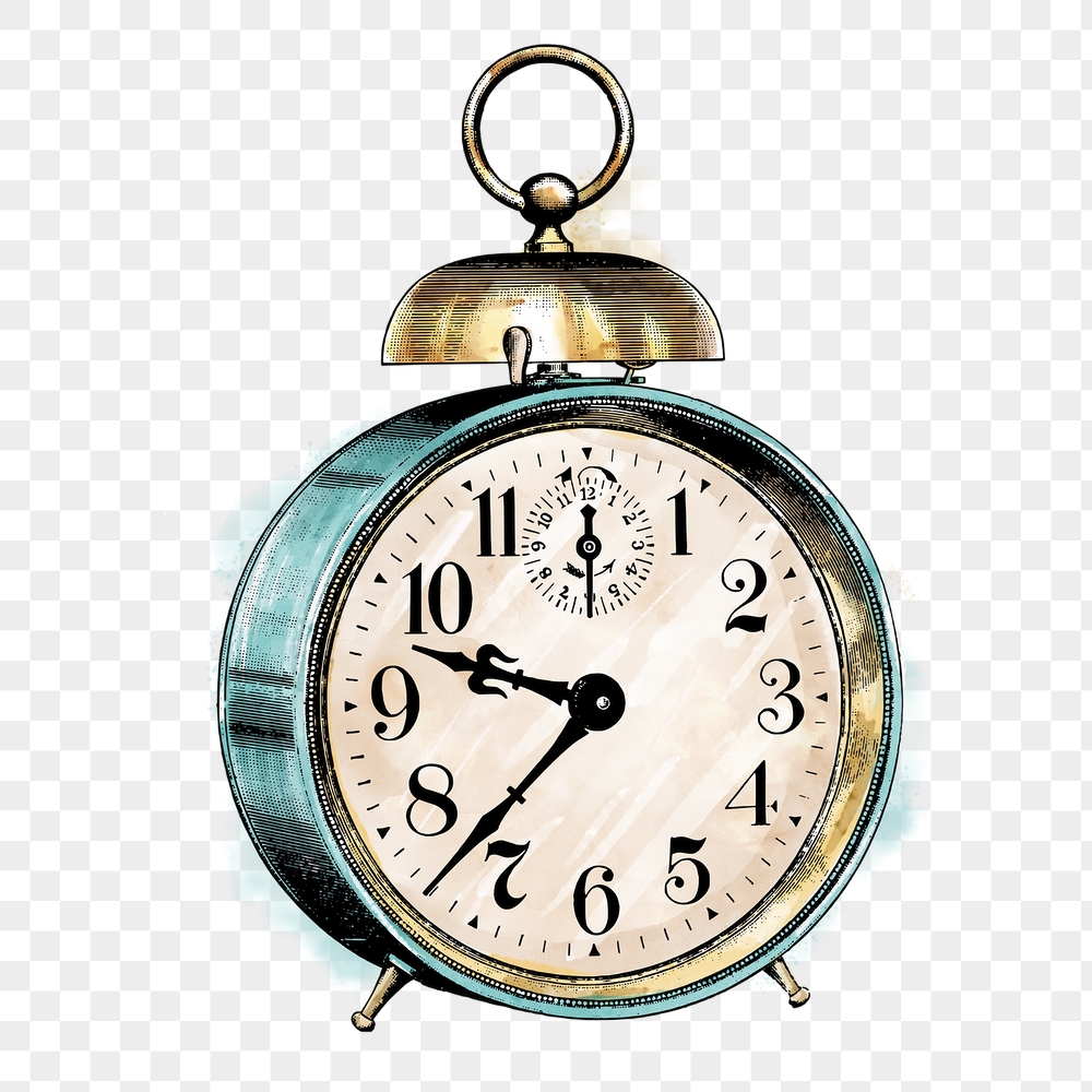 Alarm clock png sticker, object | Free PNG Illustration - rawpixel