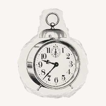 Alarm clock ripped paper clipart, | Free Vector Illustration - rawpixel