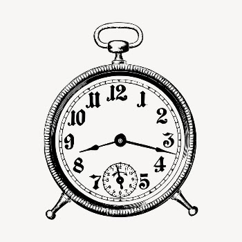 Alarm clock sticker, object illustration | Free PSD - rawpixel