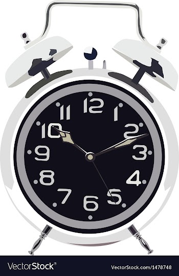 Alarm clock time vector image