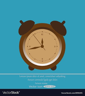 Alarm clock vector image