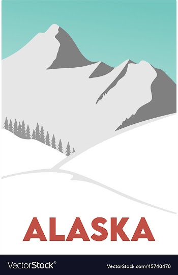 alaska state with beautiful view