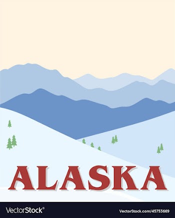 alaska state with beautiful view