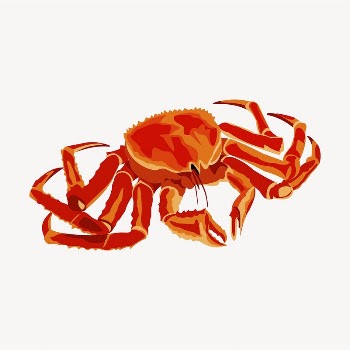 Alaskan crab clipart, sea animal | Free Vector - rawpixel