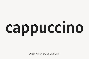 Alatsi open source font by Spyros | Free Font Add-on - rawpixel
