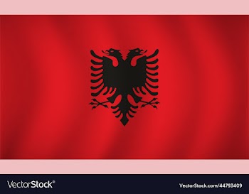 albania flag background
