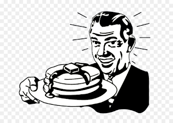 Albany Pancake Breakfast Bistro Black and white - pancakes png ...