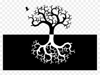 Albero Della Vita Yin E Yang - Tree And Roots Symmetrical
