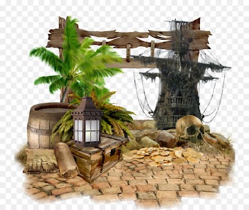 Albom Clip art - Old pirate room 