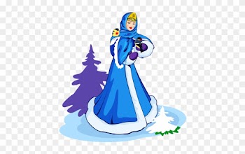 Album, Card Book - Snow Girl Oval Ornament