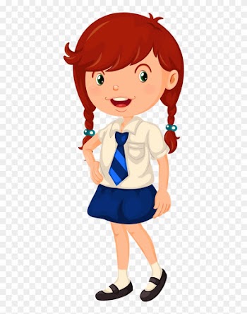 Album - Cartoon Girl In A School Dress