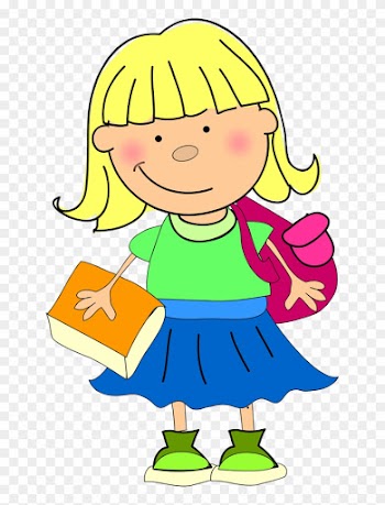 Album - Clipart Pic Of A Girl Going To School