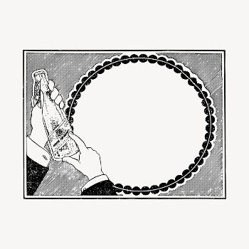 Alcohol circle frame  clipart, | Free Vector - rawpixel