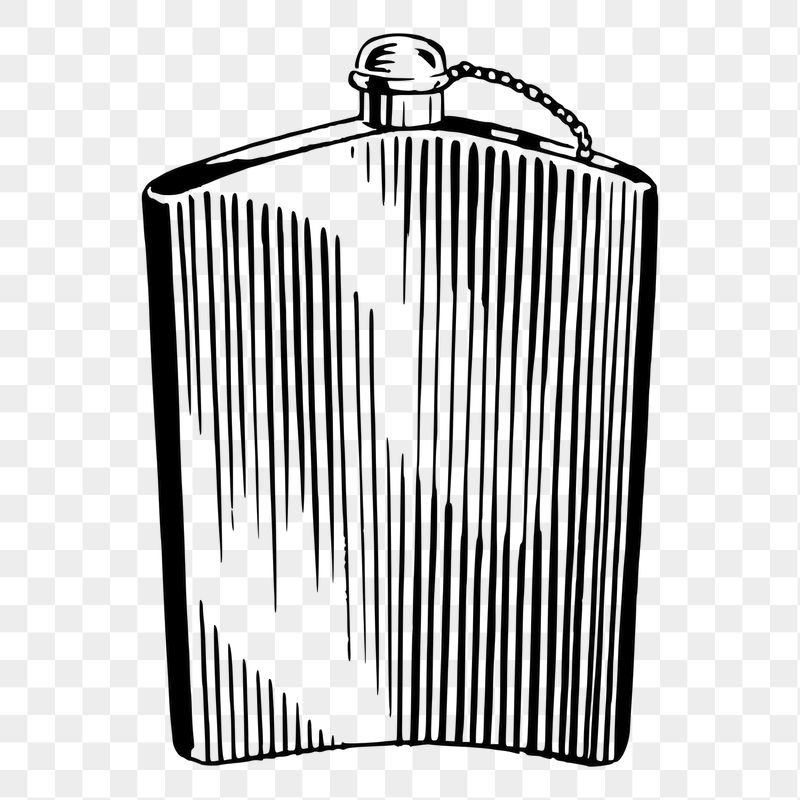 Alcohol flask png sticker illustration, | Free PNG - rawpixel