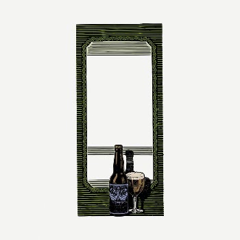 Alcohol frame drawing, vintage illustration | Free PSD - rawpixel