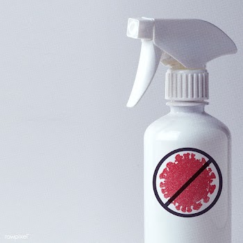 Alcohol sanitizer in a white spray bottle | Free  photo - 2312533