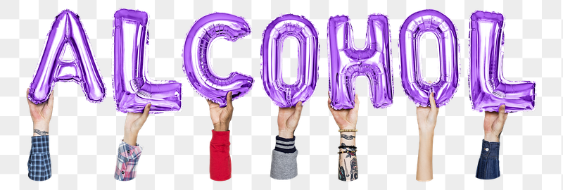 Alcohol word png, hands holding | Free PNG - rawpixel