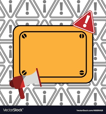 alert background warning announcements