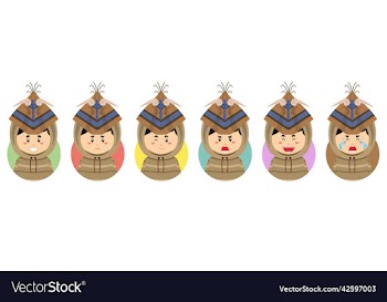 aleuts avatar with various expression