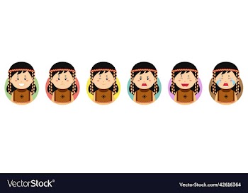 aleuts avatar with various expression