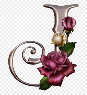 Alfabeto Con Rosas - Letter J With Rose