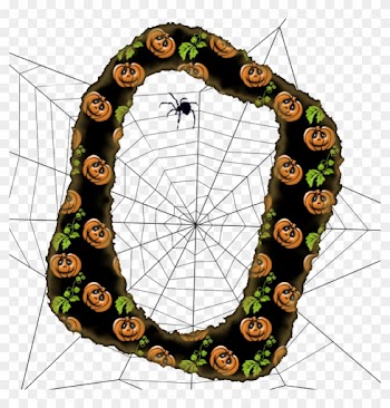 Alfabeto De Calabazas Y Telarañas - Alphabet