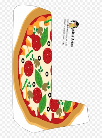 Alfabeto De Pizza - Pizza Party Alphabet Letter Png