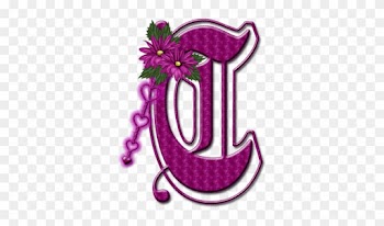 Alfabeto Floral Rosa Chicle - Alphabet