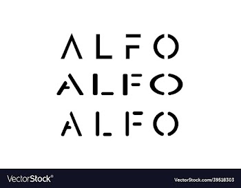 alfo logo with letter a l f and o