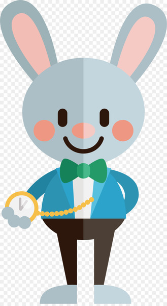 Alice in Wonderland Alices Adventures in Wonderland Caterpillar Drawing - Cartoon rabbit vector 