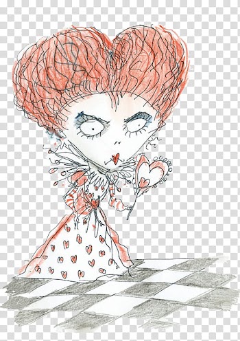 Alice in Wonderland set, Queen of Hearts illustration transparent background PNG clipart
