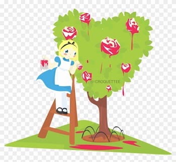 Alice Wonderland - Alice In Wonderland Alice Painting The Roses Red