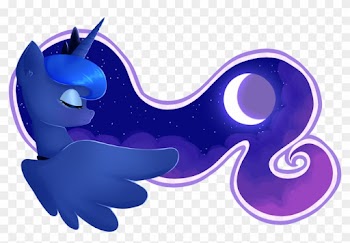 Alicorn Cloud Eyes Closed Eyeshadow Makeup Mane Moon - Cartoon