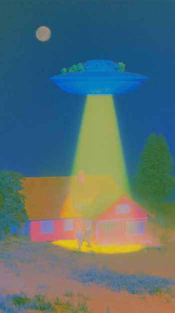 Alien Abduction Under a Full Moon
