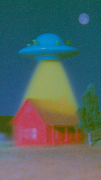 Alien Abduction Under the Moonlight