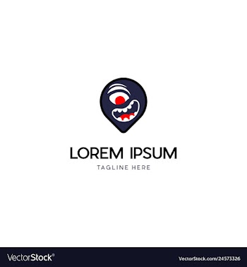 Alien creative business logo vector image